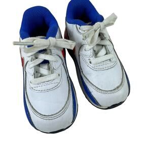 Nike White Blue Red Air Max Tennis Shoes Toddler Size 6